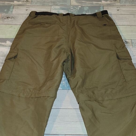 Rustic Ridge Green Hiking Pants Zip To Shorts sz Large - Picture 3 of 5